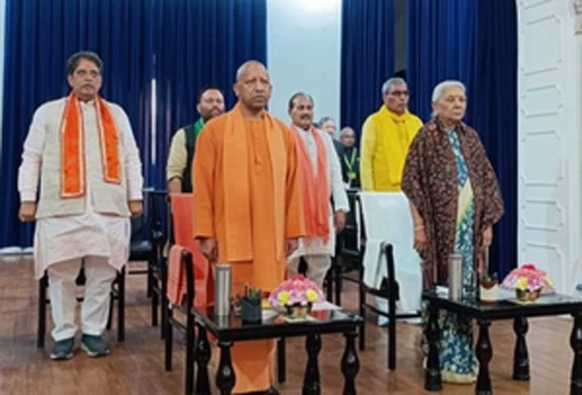 योगी सरकार के दूसरे कार्यकाल का पहला कैबिनेट विस्तार, राजभर, दारा, अनिल और सुनील शर्मा बने मंत्री